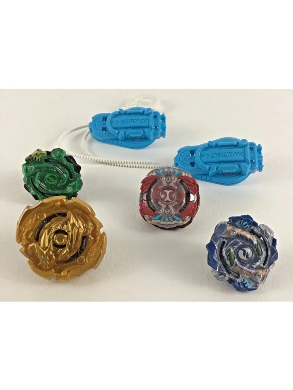 Beyblade Burst Spinning Top Toy Launchers Bundle Horusood Hyrus Turbo Lot Hasbro